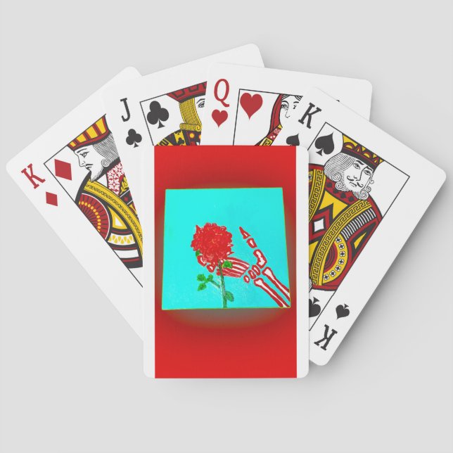 Geben Sie ihren Blume Spielkarten (Rückseite)