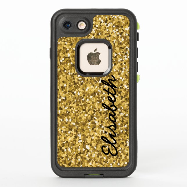Geben Sie Ihren Namen GOLD GLITZER personalisiert  (Rückseite)