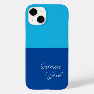 Geben Sie Ihren Namen Modernes Minimalistisches Bl Case-Mate iPhone 14 Hülle