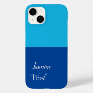 Geben Sie Ihren Namen Modernes Minimalistisches Bl Case-Mate iPhone 14 Hülle