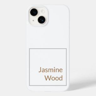 Geben Sie Ihren Namen Modernes Minimalistisches Sc Case-Mate iPhone 14 Hülle
