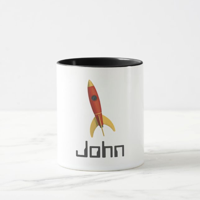 Geben Sie Ihren Namen Rocket 11 oz ein. Kombinatio Tasse (Zentrum)