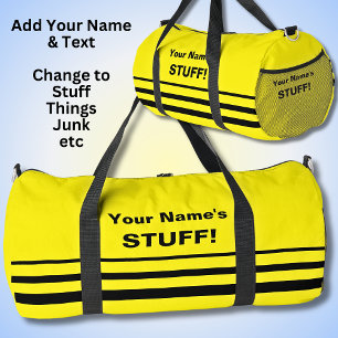 Geben Sie Ihren Namen Text Subject / Gelb ein Duffle Bag