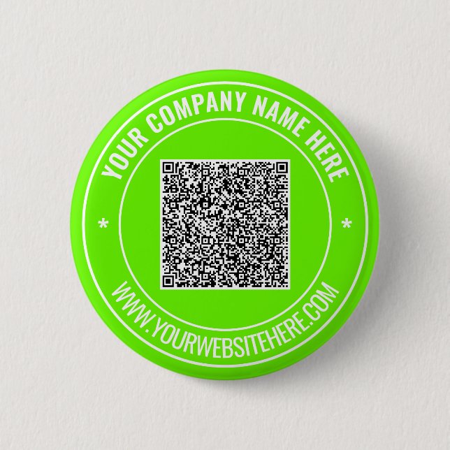 Geben Sie Ihren QR-Code für benutzerdefinierte Tex Button (Vorderseite)