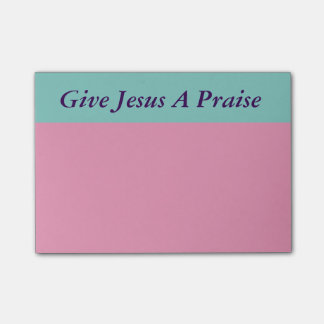 Geben Sie Jesus ein Lob-Post-Itanmerkungen Post-it Klebezettel