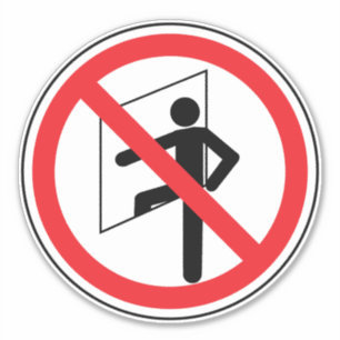 Geben Sie kein Platzhalter ein Aufkleber