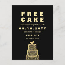 Geben Sie Kuchen lustiges und geistreiches Wedding