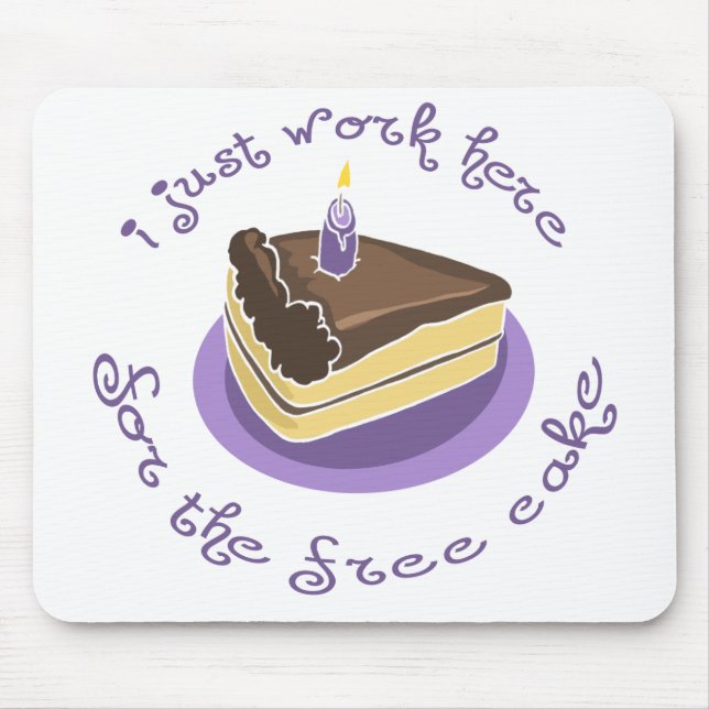 Geben Sie Kuchen Mousepad frei (Vorne)