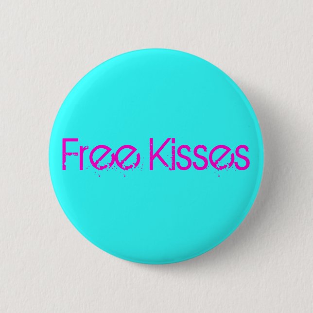 Geben Sie Küsse frei Button (Vorderseite)