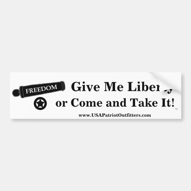 Geben Sie mir Freiheit 1,1 Autoaufkleber (Vorne)