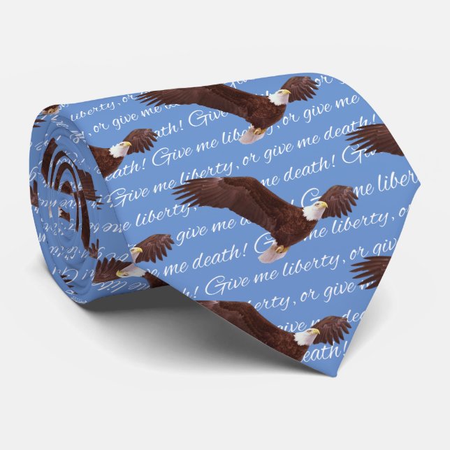 Geben Sie mir Freiheit oder geben Sie mir Tod Krawatte (Gerollt)