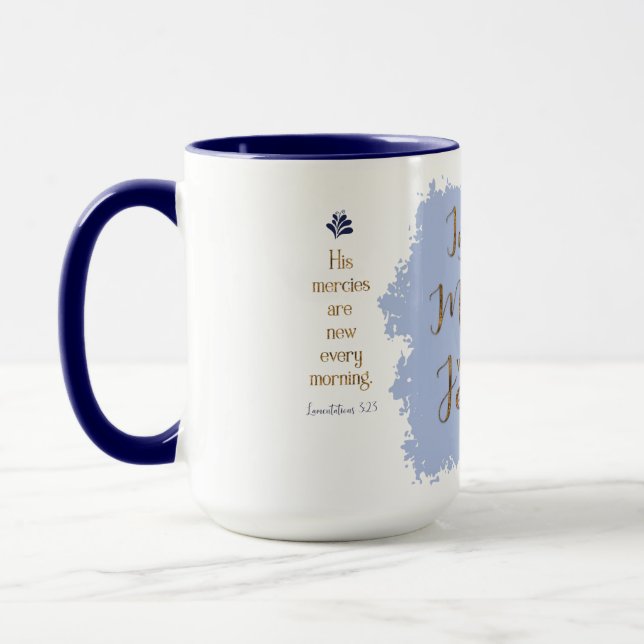 "Geben Sie mir Jesus" 15-Unze-kombinierte Tasse (Links)