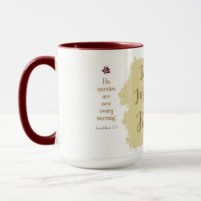 "Geben Sie mir Jesus" 15-Unze-kombinierte Tasse (Links)