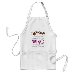 Geben Sie mir Kaffee-und Wein-Schürze Schürze