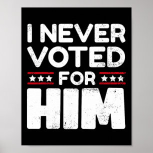 Geben Sie mir nicht die Schuld, ich habe nicht für Poster