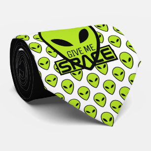 Geben Sie mir Platz, außerirdische Alien Krawatte