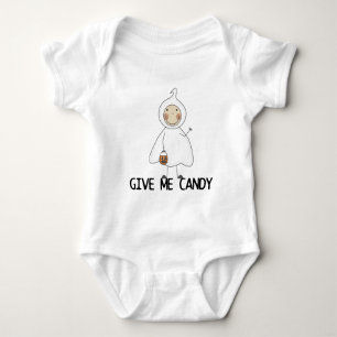 Geben Sie mir Süßigkeits-T-Shirts und Geschenke Baby Strampler