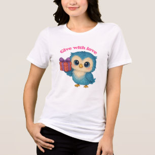 Geben Sie mit Liebe - T - Shirt für Herzliche Nach