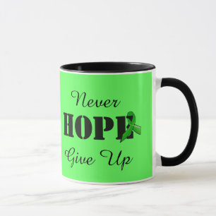 Geben Sie nie auf, Hoffnung Lyme-Krankheit Sensibi Tasse