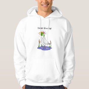 Geben Sie nie auf Hoodie