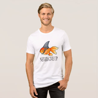 Geben Sie niemals auf - Motivierend Angebotsinspir Tri-Blend Shirt