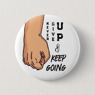 Geben Sie niemals auf und behielt Sie Ihr Notebook Button