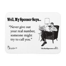 Geben Sie niemals Ihre richtige Nummer.. Magnet