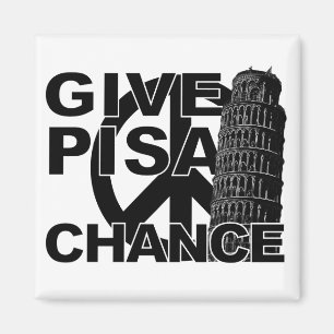 Geben Sie Pisa Chance-Magnet Magnet