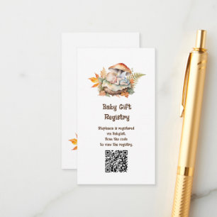 Geben Sie QR-Code für die Registrierung, der Sie e Begleitkarte