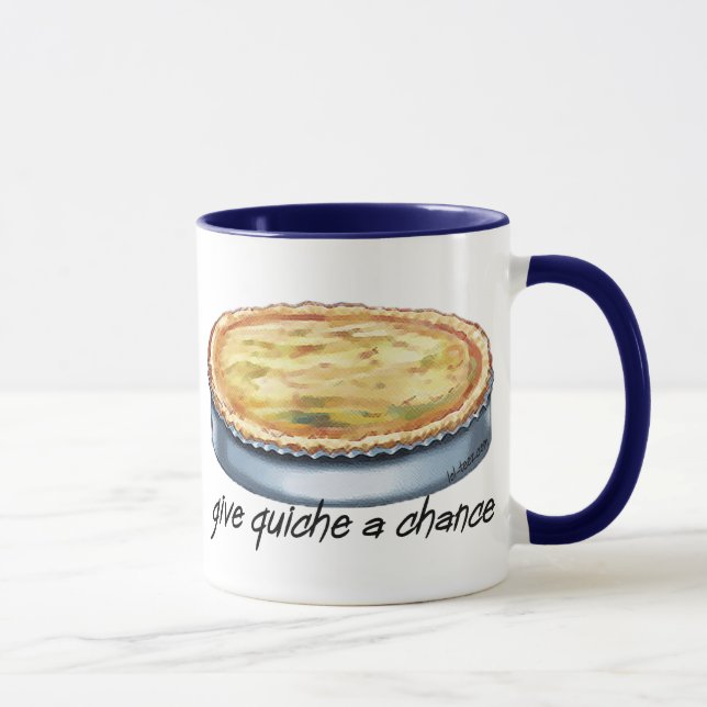 Geben Sie Quiche eine Möglichkeit Tasse (Rechts)