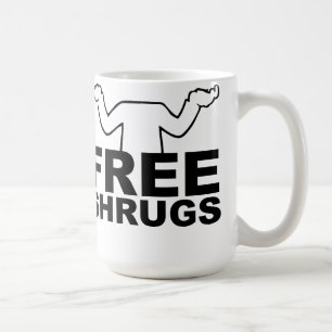 Geben Sie Shrugs-Tasse frei Kaffeetasse