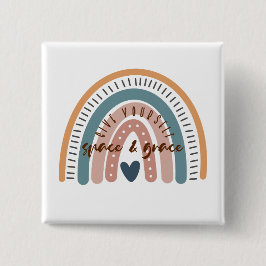 Geben Sie sich Raum und Grace Affirmation Button