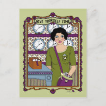 Geben Sie sich Zeit_A_ Postkarte