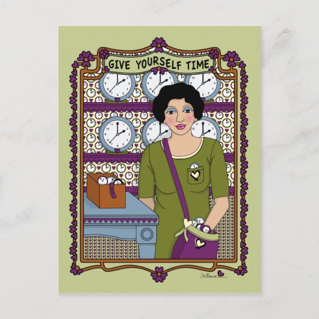 Geben Sie sich Zeit_A_ Postkarte (Vorderseite)