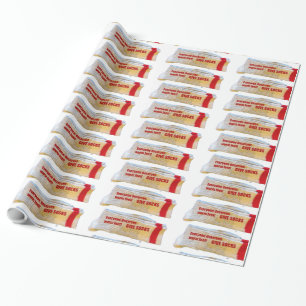 Geben Sie Socken-Packpapier Geschenkpapier