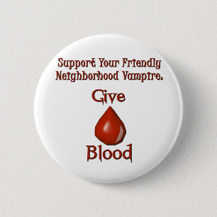 Geben Sie Spaß Blutvampire-Stützhalloweens Goth Button