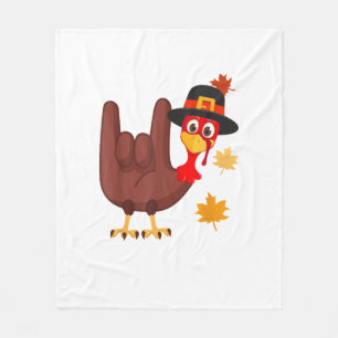 Geben Sie Türkei American Sign Language I Liebe Si Fleecedecke