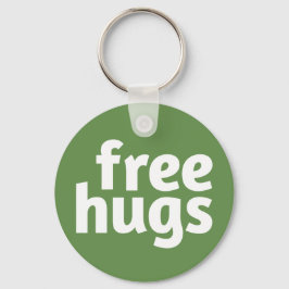 Geben Sie Umarmungs-Knopf Keychain frei Schlüsselanhänger