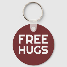 Geben Sie Umarmungs-Knopf Keychain frei Schlüsselanhänger