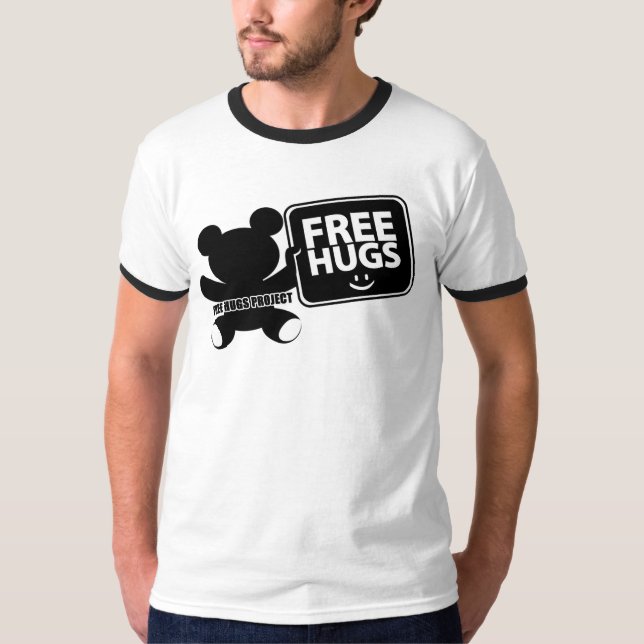 Geben Sie Umarmungs-Logo-Wecker-Shirt - Männer T-Shirt (Vorderseite)