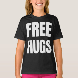 Geben Sie Umarmungs-Mädchen-amerikanisches T-Shirt