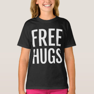 Geben Sie Umarmungs-Mädchen-amerikanisches T-Shirt
