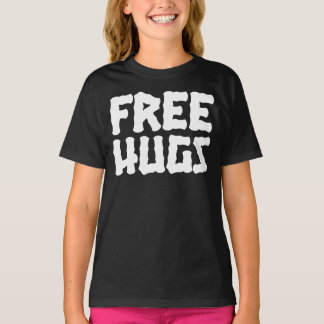 Geben Sie Umarmungs-Mädchen-amerikanisches T-Shirt
