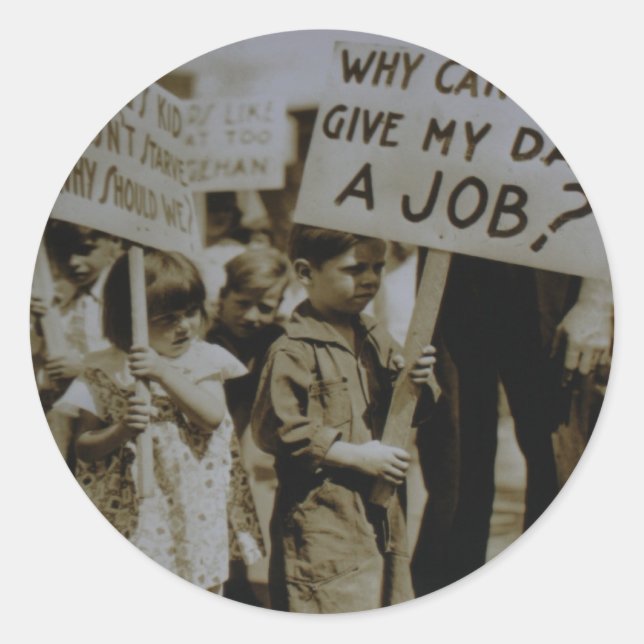 Geben Sie uns den Sticker für die Ära der Arbeitsp (Vorderseite)