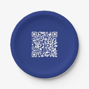 Geben Sie URL sofort generierten QR-Code ein   Nav Pappteller
