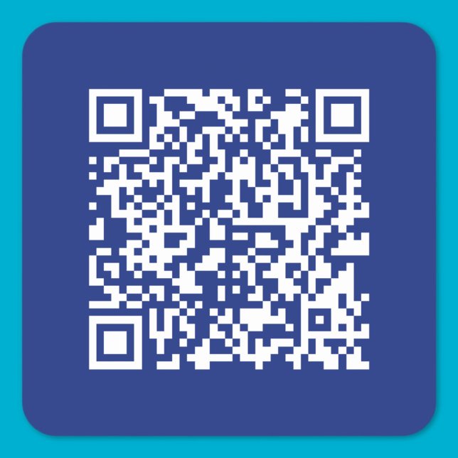 Geben Sie URL sofort generierten QR-Code ein | Nav Quadratischer Aufkleber (Von Creator hochgeladen)