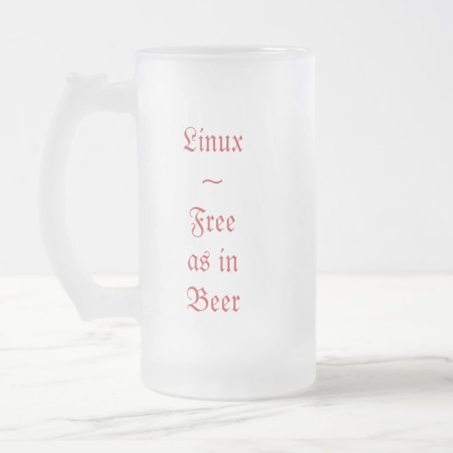 Geben Sie wie in der Bier-Tasse V2 frei Mattglas Bierglas (Links)