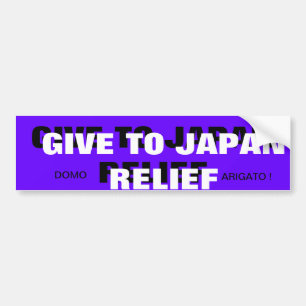 GEBEN SIE ZU JAPAN-ENTLASTUNG AUTOAUFKLEBER
