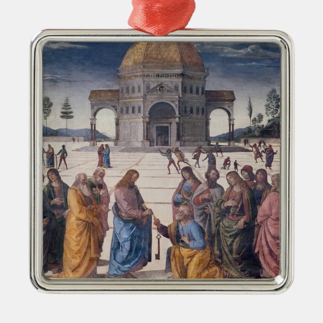 Geben St Peter der Schlüssel Ornament Aus Metall (Vorne)