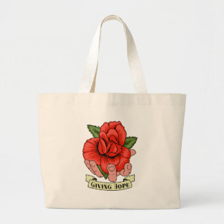Geben von Hoffnung Jumbo Stoffbeutel